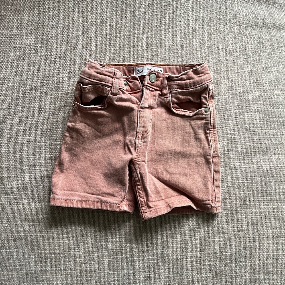 Kids Dusty Pink Denim Shorts